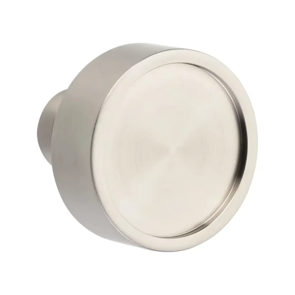 Verve Knob (Disk, Satin Brass, Privacy)